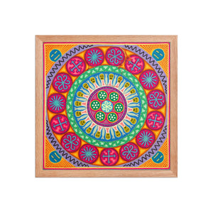 Huichol Yarn Painting Print • L - 237 - Huichol Arts