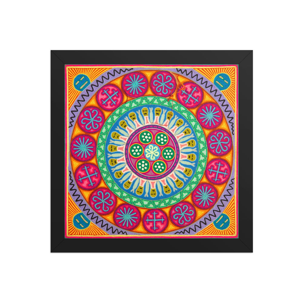 Huichol Yarn Painting Print • L - 237 - Huichol Arts