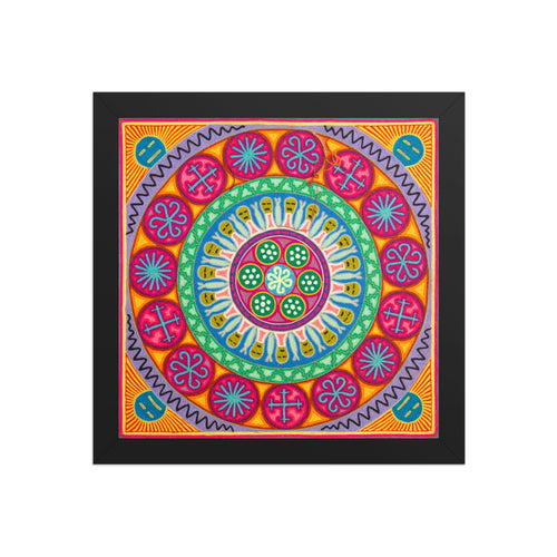 Huichol Yarn Painting Print • L - 237 - Huichol Arts