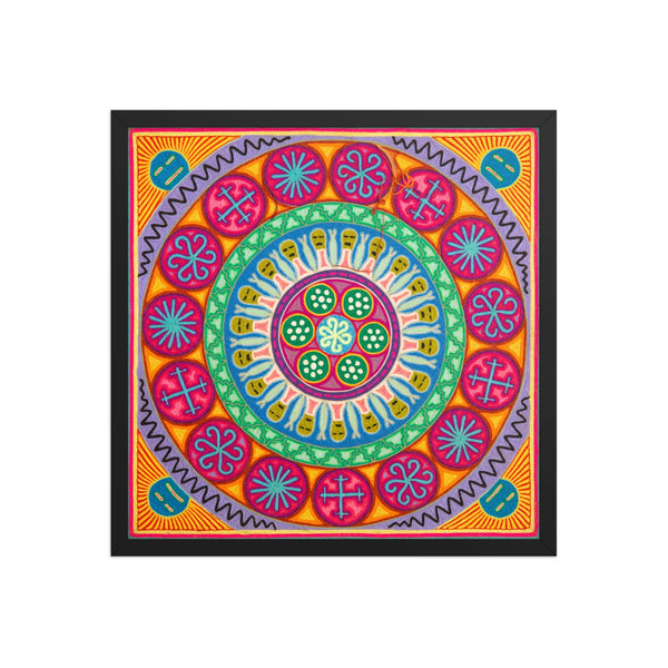 Huichol Yarn Painting Print • L - 237 - Huichol Arts