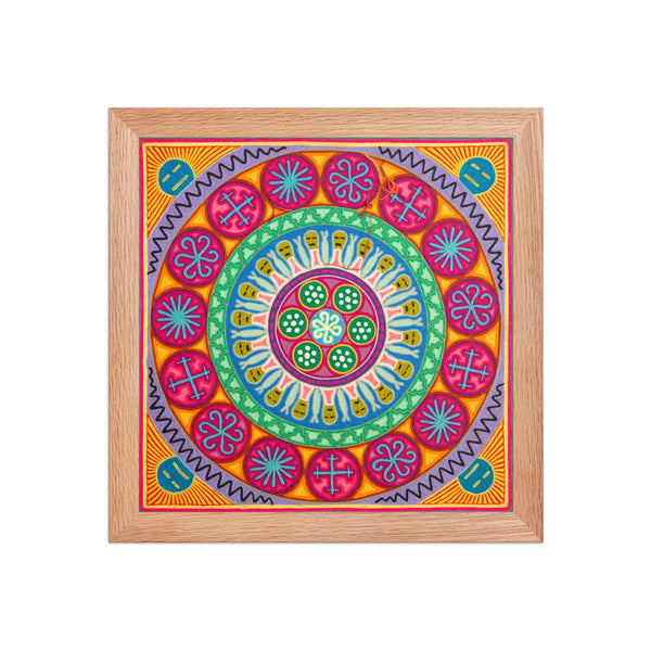 Huichol Yarn Painting Print • L - 237 - Huichol Arts