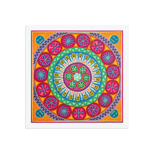 Huichol Yarn Painting Print • L - 237 - Huichol Arts