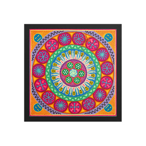 Huichol Yarn Painting Print • L - 237 - Huichol Arts