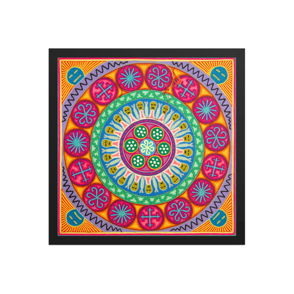 Huichol Yarn Painting Print • L - 237 - Huichol Arts