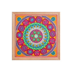 Huichol Yarn Painting Print • L - 237 - Huichol Arts
