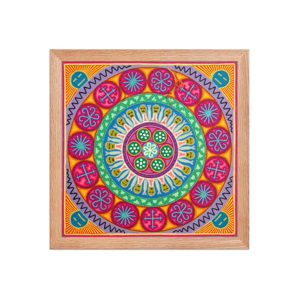 Huichol Yarn Painting Print • L - 237 - Huichol Arts