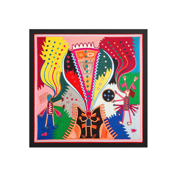 Huichol Yarn Painting Print • L - 238 - Huichol Arts