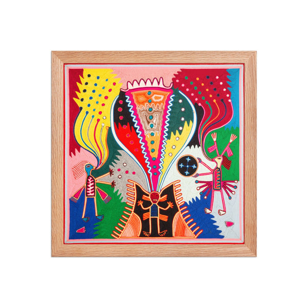 Huichol Yarn Painting Print • L - 238 - Huichol Arts