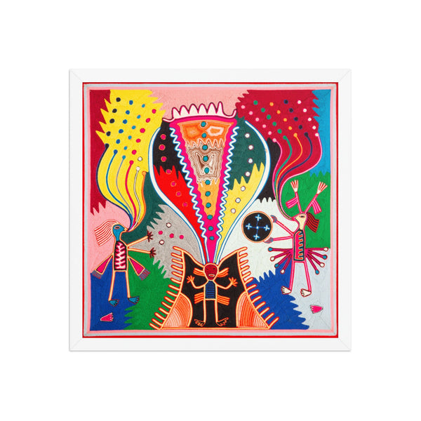 Huichol Yarn Painting Print • L - 238 - Huichol Arts