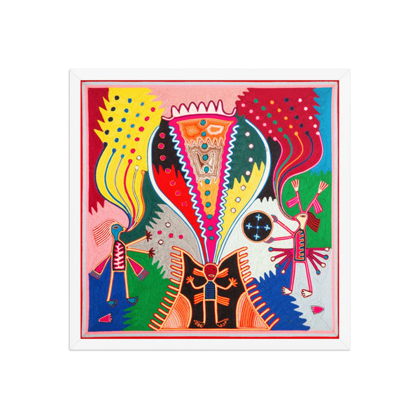 Huichol Yarn Painting Print • L - 238 - Huichol Arts