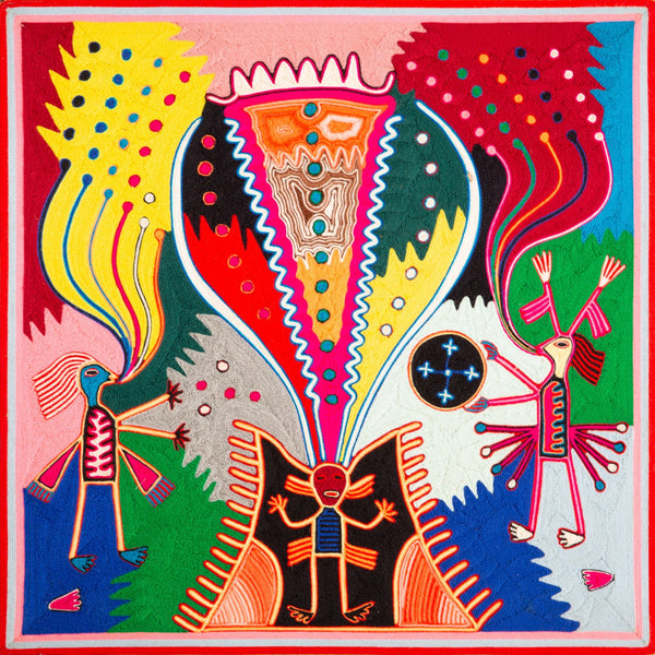 Huichol Yarn Painting Print • L - 238 - Huichol Arts