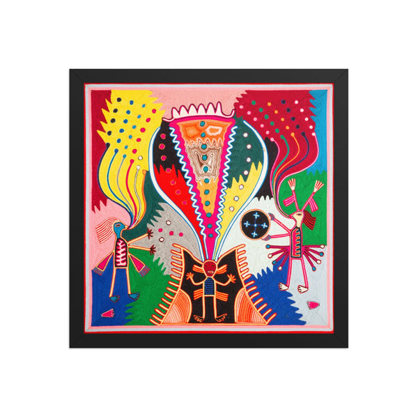 Huichol Yarn Painting Print • L - 238 - Huichol Arts