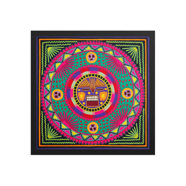 Huichol Yarn Painting Print • L - 240 - Huichol Arts