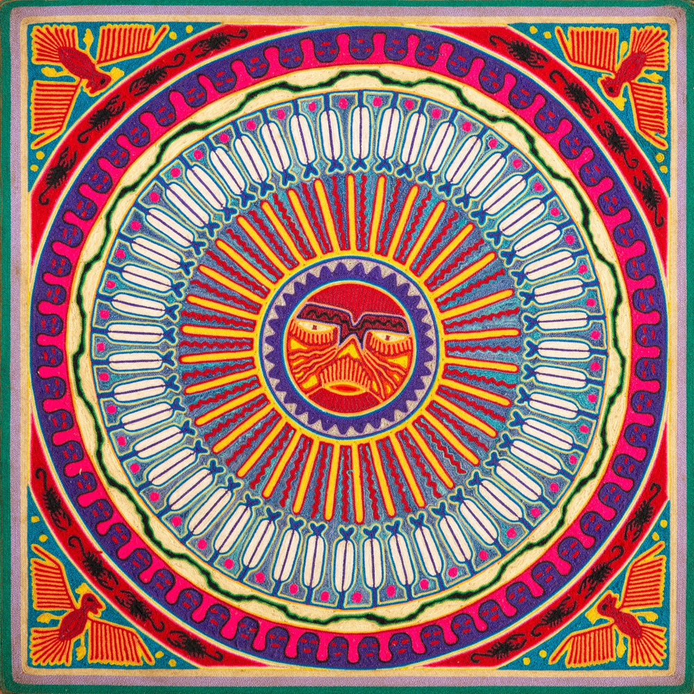 Huichol Yarn Painting Print • L - 241 - Huichol Arts