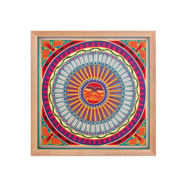 Huichol Yarn Painting Print • L - 241 - Huichol Arts
