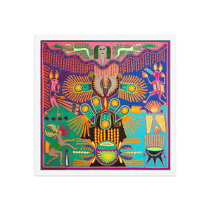 Huichol Yarn Painting Print • L - 242 - Huichol Arts