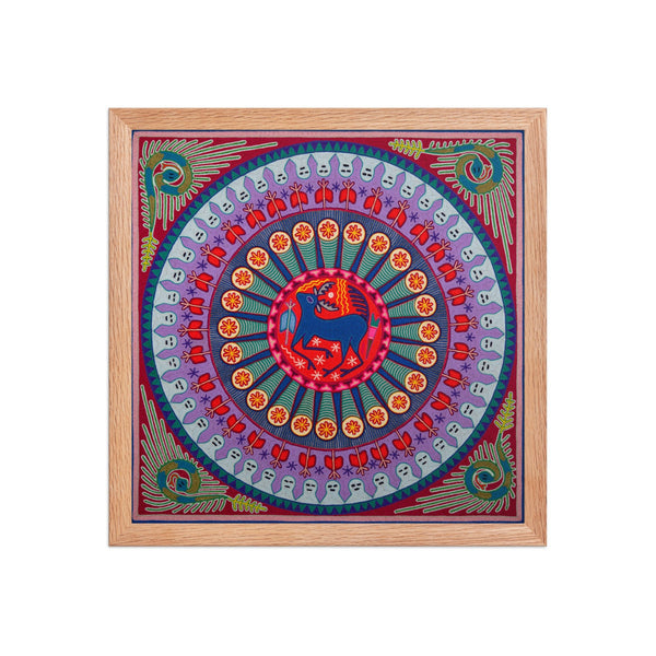 Huichol Yarn Painting Print • L - 243 - Huichol Arts