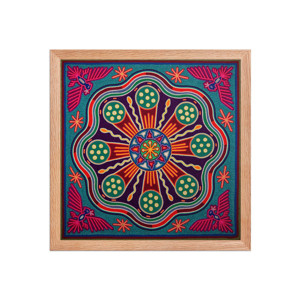 Huichol Yarn Painting Print • L - 244 - Huichol Arts