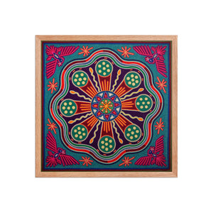 Huichol Yarn Painting Print • L - 244 - Huichol Arts