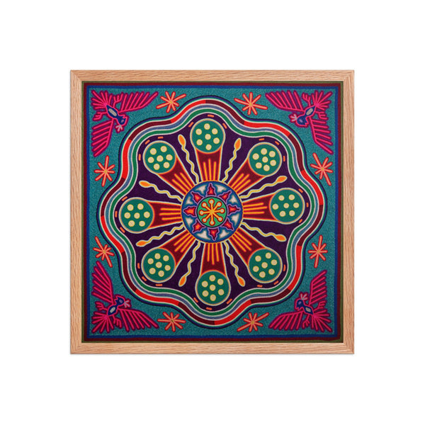 Huichol Yarn Painting Print • L - 244 - Huichol Arts