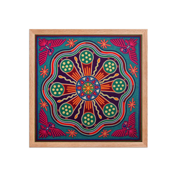 Huichol Yarn Painting Print • L - 244 - Huichol Arts