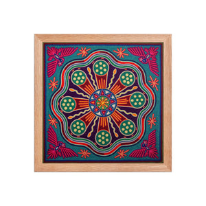 Huichol Yarn Painting Print • L - 244 - Huichol Arts