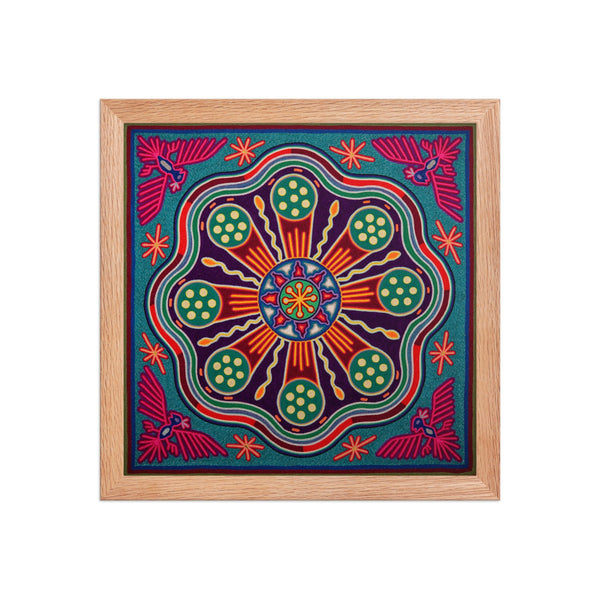 Huichol Yarn Painting Print • L - 244 - Huichol Arts