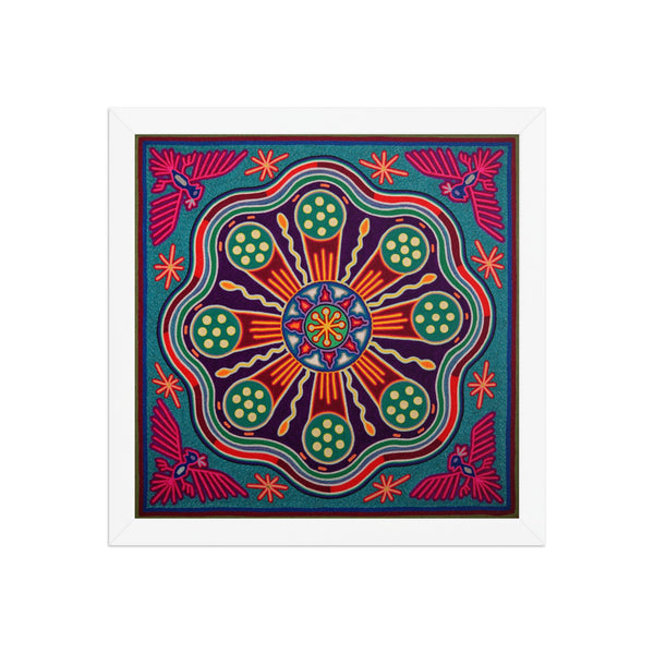 Huichol Yarn Painting Print • L - 244 - Huichol Arts