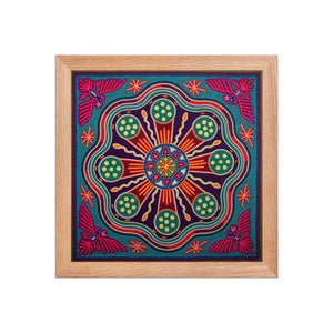 Huichol Yarn Painting Print • L - 244 - Huichol Arts
