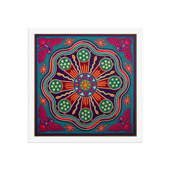Huichol Yarn Painting Print • L - 244 - Huichol Arts