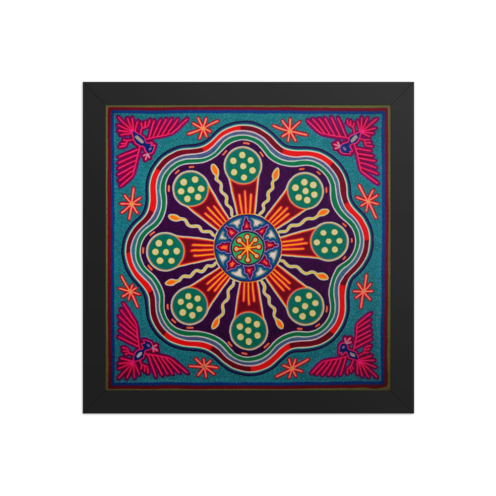 Huichol Yarn Painting Print • L - 244 - Huichol Arts