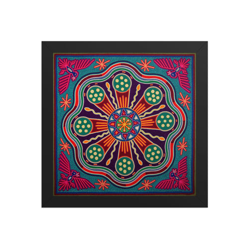 Huichol Yarn Painting Print • L - 244 - Huichol Arts