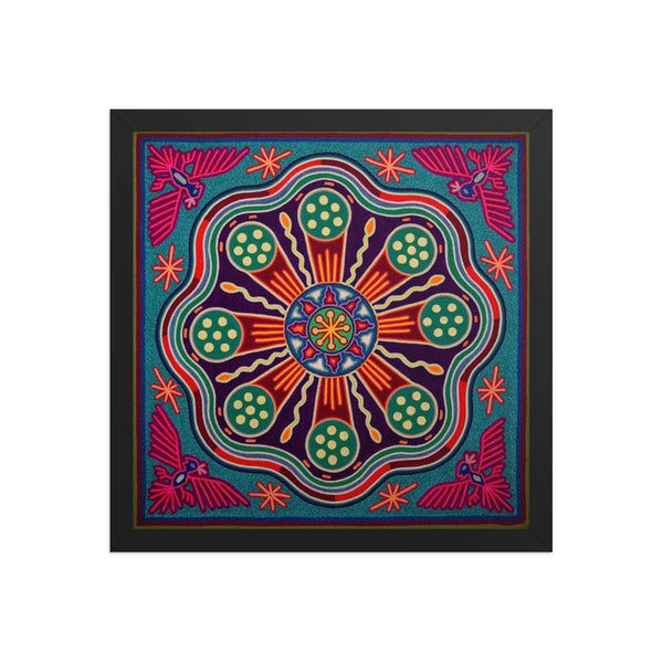 Huichol Yarn Painting Print • L - 244 - Huichol Arts