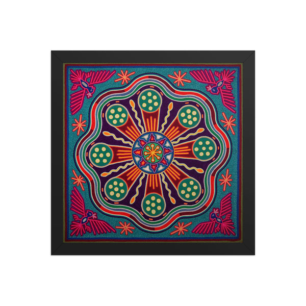 Huichol Yarn Painting Print • L - 244 - Huichol Arts