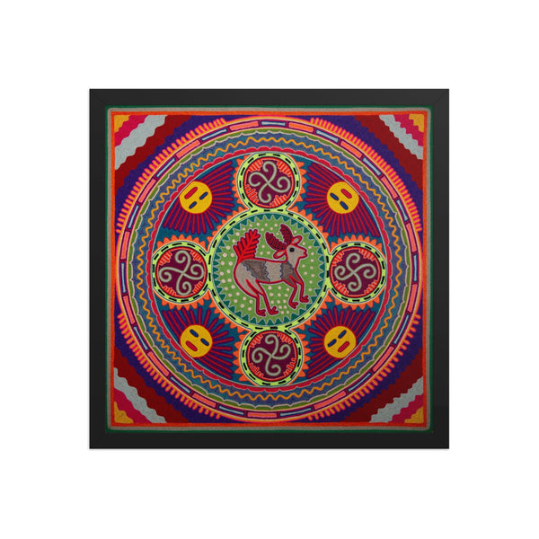 Huichol Yarn Painting Print • L - 245 - Huichol Arts