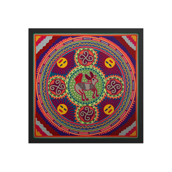 Huichol Yarn Painting Print • L - 245 - Huichol Arts