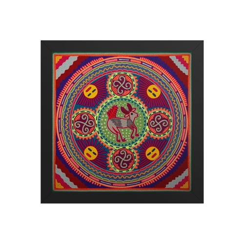 Huichol Yarn Painting Print • L - 245 - Huichol Arts