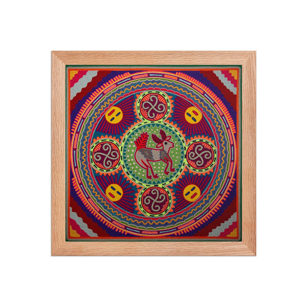 Huichol Yarn Painting Print • L - 245 - Huichol Arts