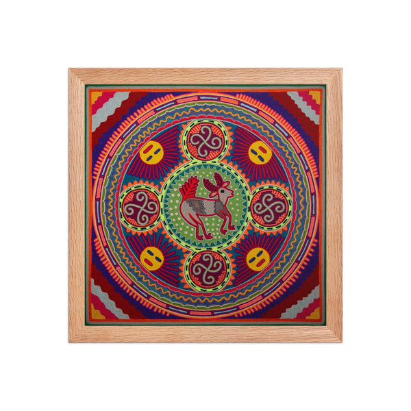 Huichol Yarn Painting Print • L - 245 - Huichol Arts