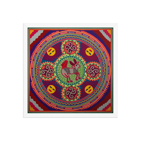 Huichol Yarn Painting Print • L - 245 - Huichol Arts