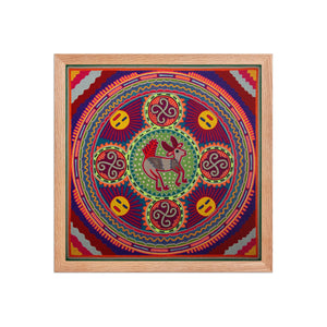 Huichol Yarn Painting Print • L - 245 - Huichol Arts