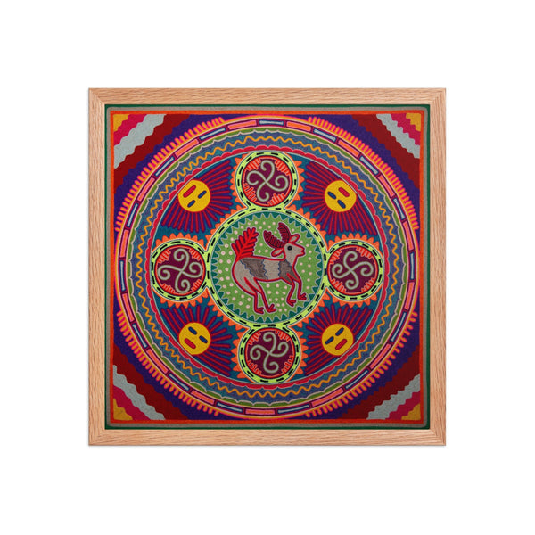 Huichol Yarn Painting Print • L - 245 - Huichol Arts