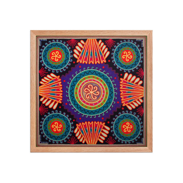 Huichol Yarn Painting Print • L - 246 - Huichol Arts
