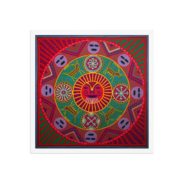 Huichol Yarn Painting Print • L - 247 - Huichol Arts