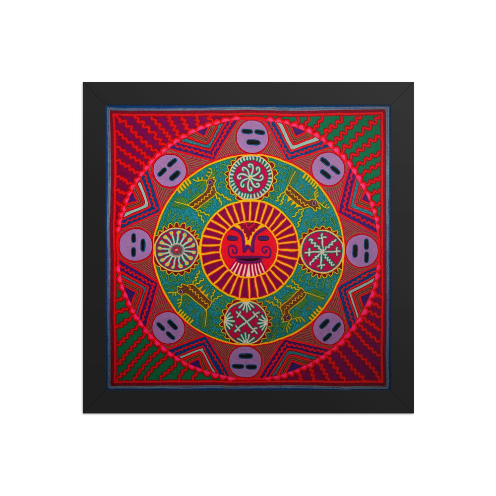 Huichol Yarn Painting Print • L - 247 - Huichol Arts
