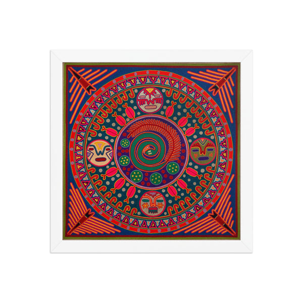Huichol Yarn Painting Print • L - 248 - Huichol Arts
