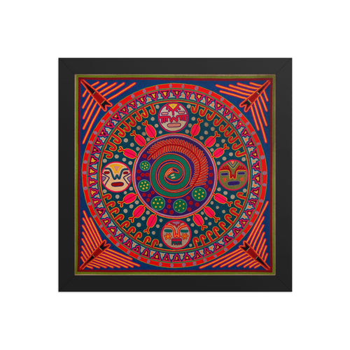 Huichol Yarn Painting Print • L - 248 - Huichol Arts