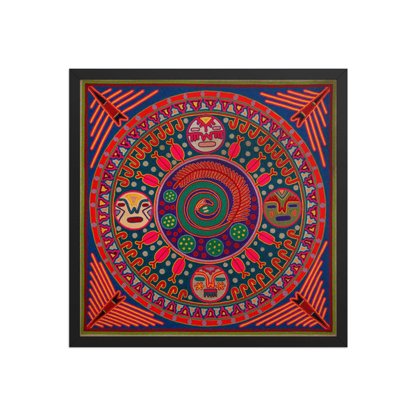 Huichol Yarn Painting Print • L - 248 - Huichol Arts