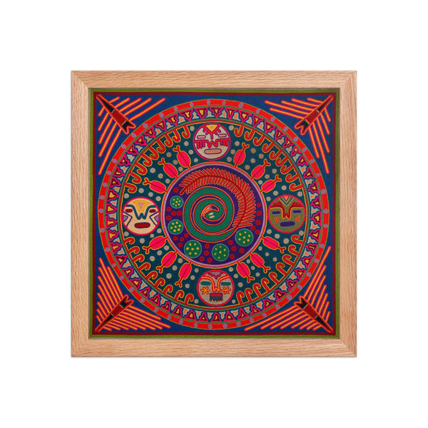 Huichol Yarn Painting Print • L - 248 - Huichol Arts