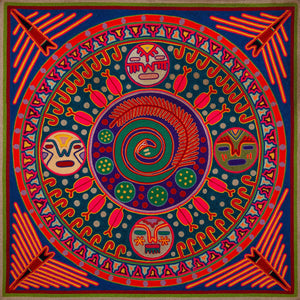 Huichol Yarn Painting Print • L - 248 - Huichol Arts